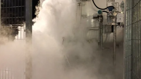 LN2 gas system Stock Footage 104269700