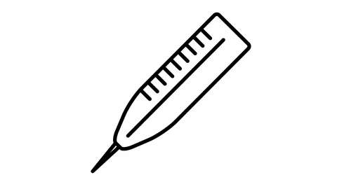 Lne icon animation thermometer Stock Footage 103424106