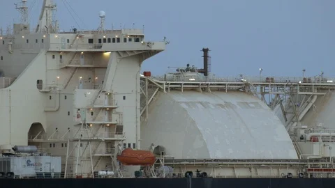 LNG carrier Stock Footage 95430490