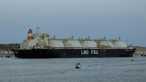 LNG carrier 스톡 동영상 95430926