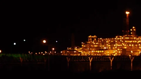 LNG plant 003 Stock Footage 7546079