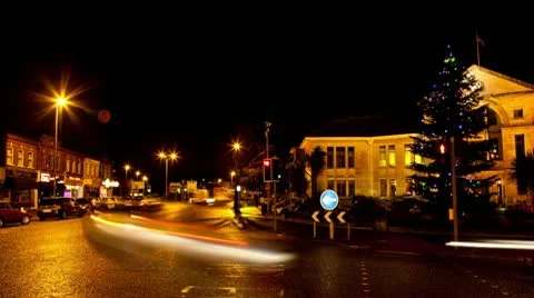 Lo light time lapse: Park Gates 3 wide 2 Stock Footage 10579573