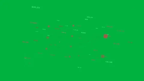 On load 3D net rotating, magenta nodes shifting, labels moving to visualize data Stock Footage 329572989