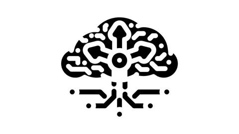 Load balancer cloud computing glyph icon animation Stock Footage 326735920