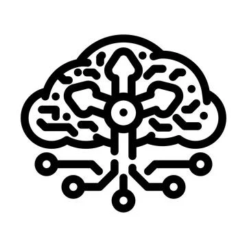 Load balancer cloud computing line icon vector illustration Stock Illustration