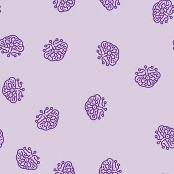 Load balancer cloud computing line vector seamless pattern Stock Illustration