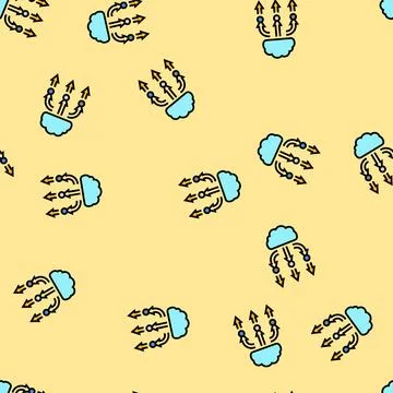 Load balancer cloud computing vector seamless pattern Stock Illustration