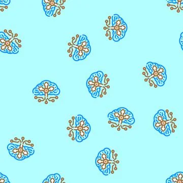 Load balancer cloud computing vector seamless pattern Stock Illustration