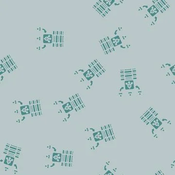 Load balancer data center glyph vector seamless pattern Illustrazione stock