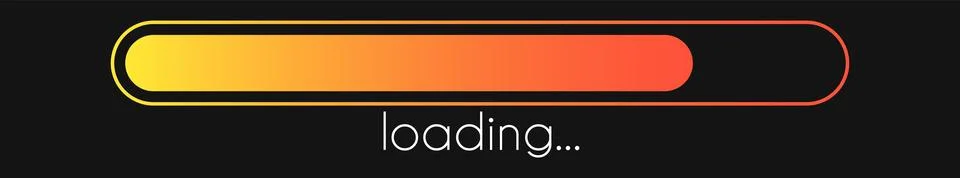 Load bar. Progress gradient download interface. Loading sign. Vector loader 스톡 일러스트