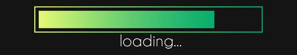 Load bar. Progress gradient download interface. Loading sign. Vector loader 스톡 일러스트