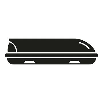 Load car box icon simple vector. Trunk cargo Illustrazione stock