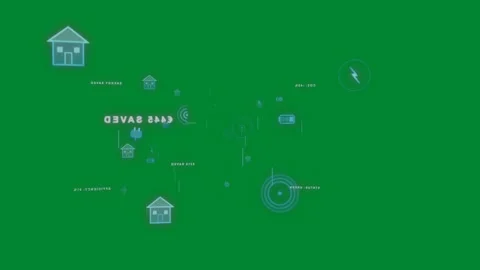 On load, cyan HUD cluster merging, pulsing and shifting, mapping devices on Vídeo Stock 329572566