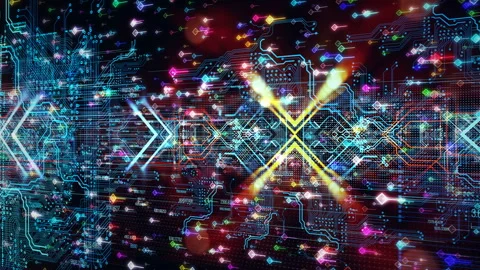 Load data from the processing server and place the returned code Stock Footage 87981401