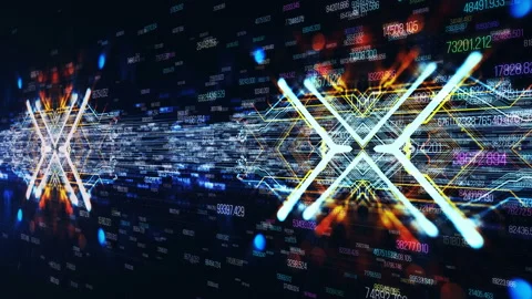 Load data from the processing server and place the returned code Stock Footage 88035899