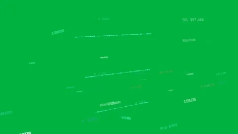 On load floating HUD drifting teal sparklines shifting SOL $97,460 updating on Vidéo 329548933