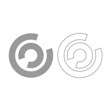 Load icon. Grey set . Stock Illustration