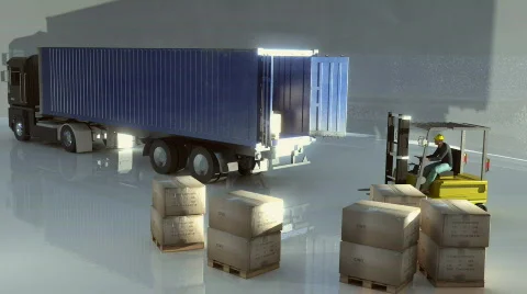 Load lorry Stock Footage 788131