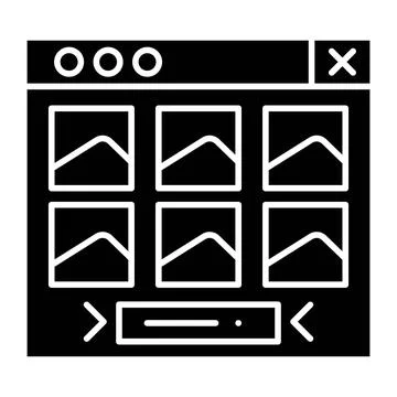 Load More Glyph Icon Stock Illustration