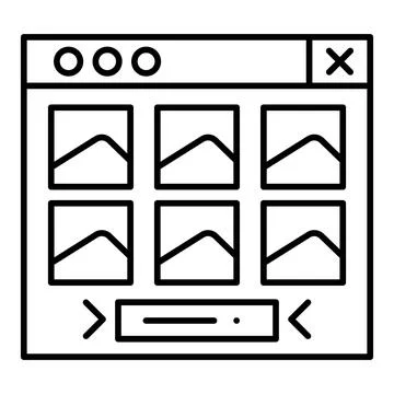 Load More Line Icon Stock Illustration