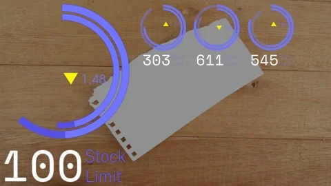 On load, notepad remaining static while HUD arc filling and metrics updating to Stock Footage 330142690