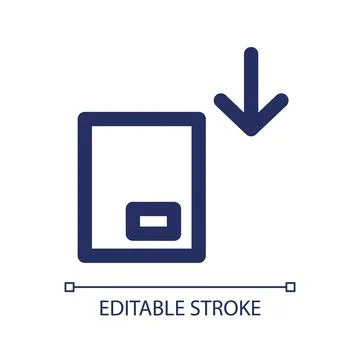 Load up with parcels linear ui icon Illustrazione stock