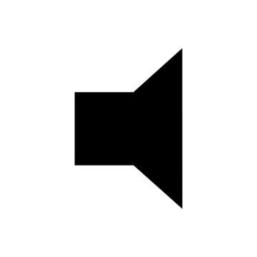 Load speaker glyph icon Stock Illustration