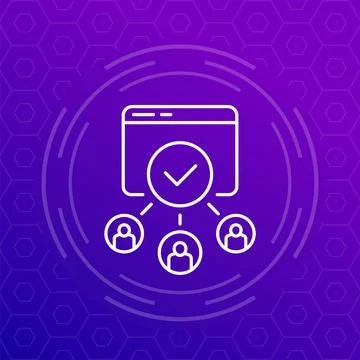 Load testing icon in line design 스톡 일러스트