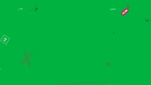 On load tiles orbiting, pulsing, dispersing, magenta bar growing introducing Stock Footage 333630491