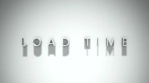 Load time 3D title animation with shadows on a white background 스톡 동영상 297129197