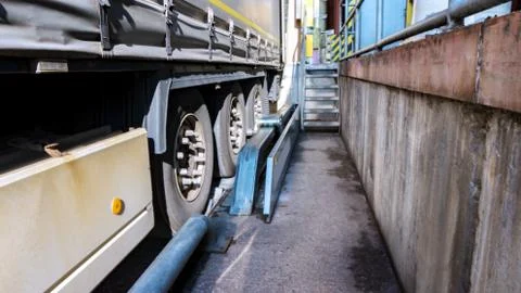 To load the trailer Stock Photos
