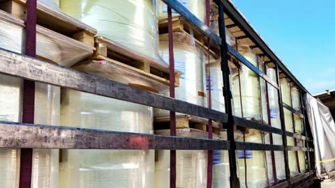 To load the trailer Stock Photos