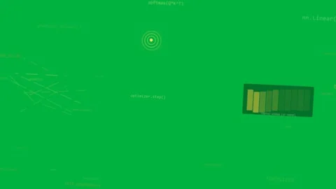 On load transparent bg HUD animating, optimizer Video stock 329573085