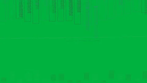 On load on transparent bg, numbered columns and blocks shifting, center text Stock Footage 334118562