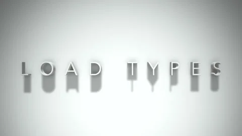 Load Types 3D title animation with shado... | Stock Video | Pond5