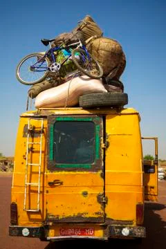 Loaded African min van Stock Photos