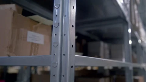 Loaded goods at the warehouse. Creative. Goods in cardboard boxes and packages Stock Footage 212148785