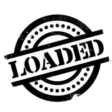 Loaded rubber stamp Stock-Illustration
