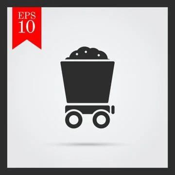 Loaded wagon 스톡 일러스트