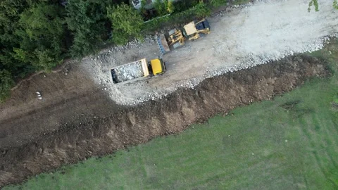 Loader and truck Stock Footage 219236697