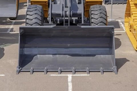 Loader Bucket Front View Stock Photos