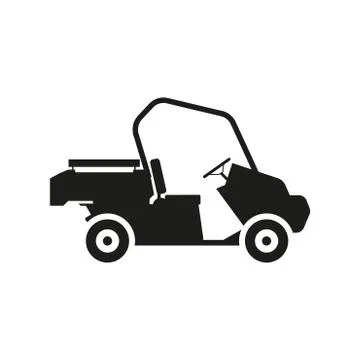 Loader car sign illustration. Vector. Black icon on white background isolated Stock Illustration