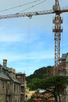 Loader cranes with blue sky Stock Photos