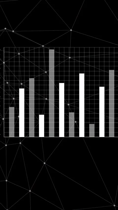 Loader filling, UI panel splitting and animating charts while map fading for Stock Footage 332687239