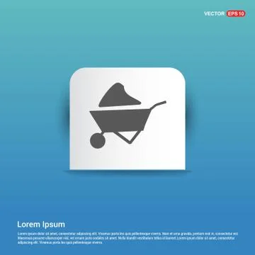 Loader icon - Blue Sticker button Stock Illustration