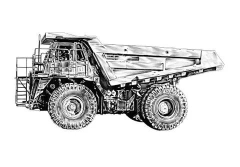 Loader illustration drawing art Stock Illustration