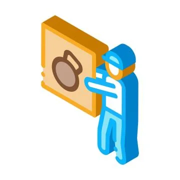 Loader isometric icon vector illustration Illustrazione stock