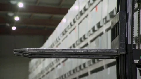 The loader lifts the load Stock Footage 83357896