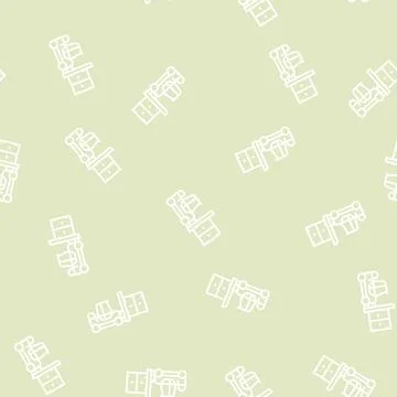 Loader port line seamless pattern Illustrazione stock