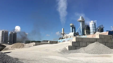 Loader pouring breakstone from its bucket. Stock Footage 131434298